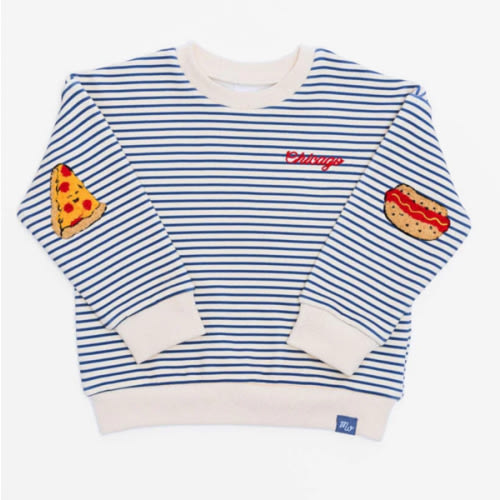 Chicago Striped Patch Sweatshirt