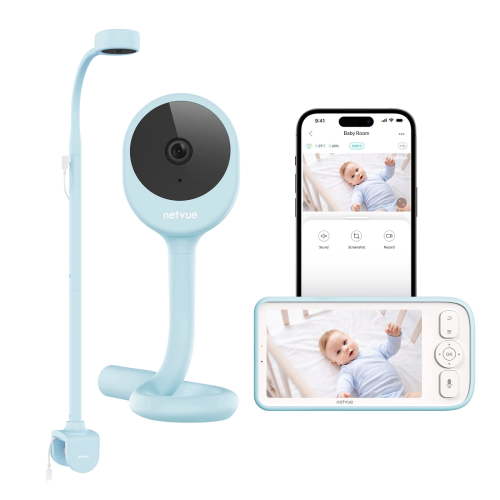 Baby Monitor with Camera and Audio, Netvue Baby Monitor with 1080P HD 5" Display, Two-Way Audio, Baby Camera