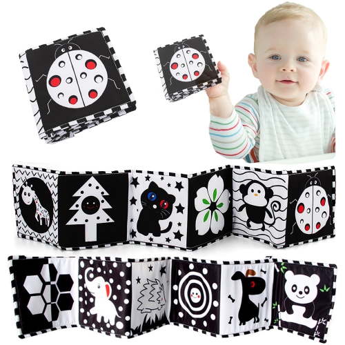 Sensory Toys for Babies Soft Books for Babies Black and White Baby Toys Soft Baby Toys