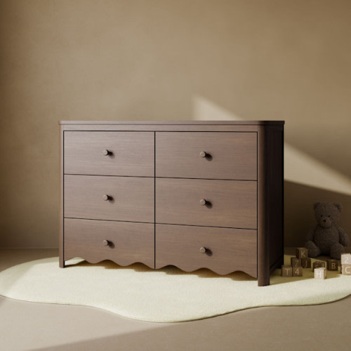 Casablanca 6 Drawer Dresser - Hazelnut