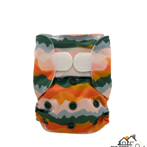 Newborn All-in-One Diaper | Sunset Peaks
