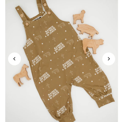 Raised on Milk & Jesus Overalls – OUR HOUSE ABOVE