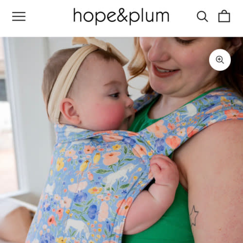Charm Lark Baby Carrier (10-45 lbs) | Unicorn Floral | hope&plum