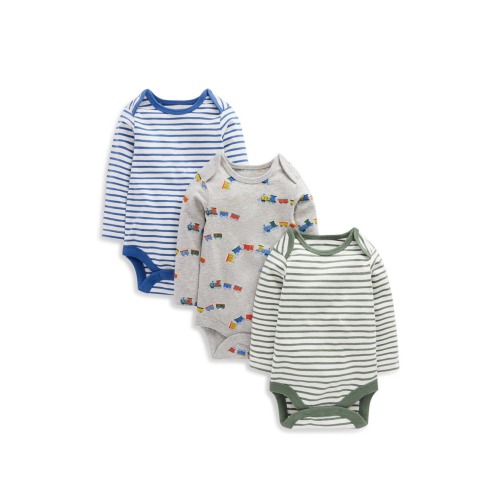 Kids' 3-Pack Long Sleeve Bodysuits