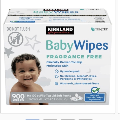 Kirkland Signature Baby Wipes Fragrance Free