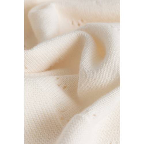 cotton pointelle baby blanket