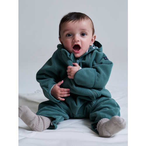 Windproof wind fleece overall - Green | Polarnopyret.com