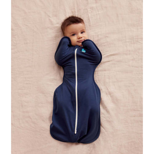 Swaddle Up™ 1.0 TOG Cotton Navy Size Small 3.5-6kg 0-3 months