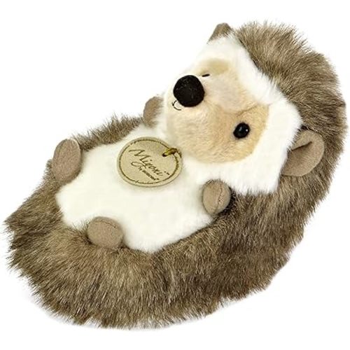 Aurora® Adorable Miyoni® Hedgehog Stuffed Animal - Lifelike Detail - Cherished Companionship - Brown 7 Inches