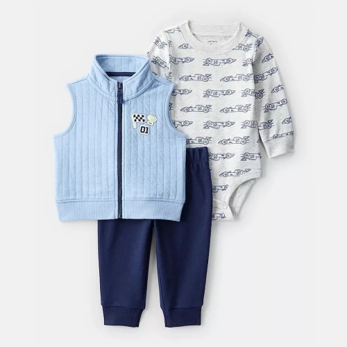 Carter's® 3-Piece Race Car Vest Set (Baby Boy) at Von Maur