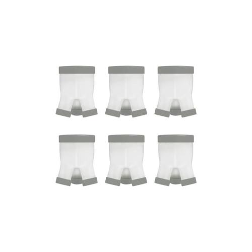 Boon Tripod Baby Formula Dispenser/Storage Container Holds 3x Servings 6PK - Grey