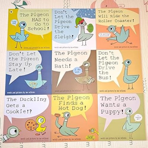 9 Pcs Mo Willems Pigeon Books Set Paperback Don't Let The Pigeon Series Books Collection Gift
