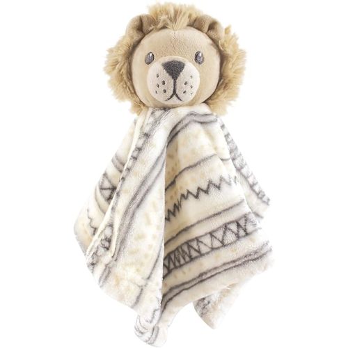 Hudson Baby Unisex Baby Animal Face Security Blanket, Lion, One Size