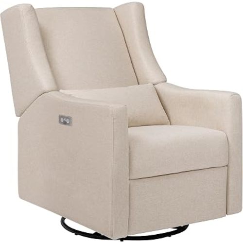 babyletto Kiwi Electronic Power Recliner & Swivel Glider, Beach