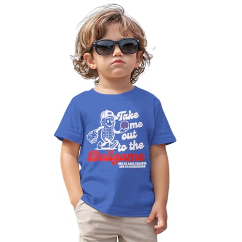 KEKEMI Toddler Boy Girl Baseball Shirts Take Me Out to The Ballgame T Shirt Cute Sport Tees Short Sleeve Tops Summer Clothes