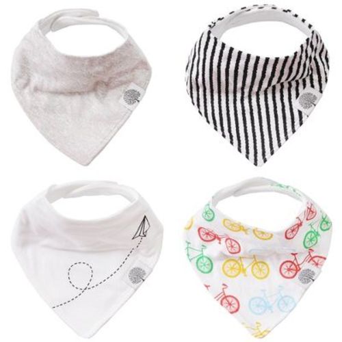 Parker Baby Bandana Drool Bibs 4 Pack Baby Bibs for Boys, Girls, Unisex - "Bikes Set"