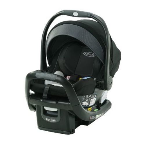 Graco SnugRide SnugFit 35 DLX Infant Car Seat with Anti-Rebound Bar - Spencer: LATCH Compatible, No-Rethread Harness, Machine Washable Seat Pad