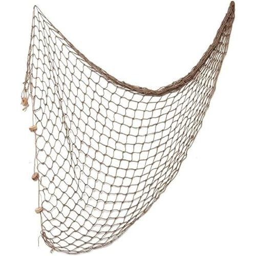 WINOMO Decorative Fishing Net Decor Natural Fish Net Party Decoration Fish Net Decoration for Wall Home Decoration Photographing Accessory, 80x40 inch
