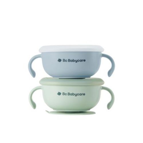 Bc Babycare 3-IN-1 Wonder Suction Snack Bowl Pink+Green