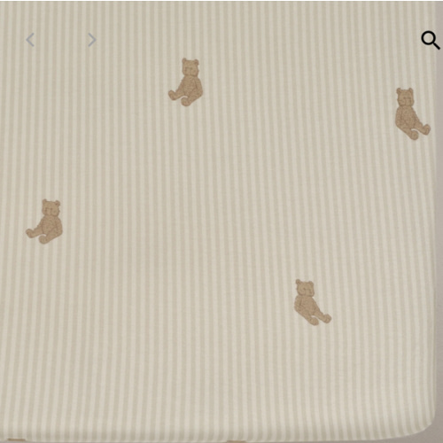 Oilo Bear Crib Sheet