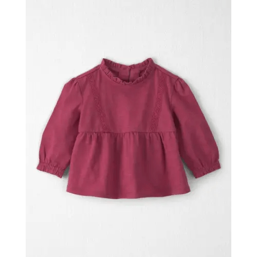 Baby Girl Organic Cotton Peplum Top - Little Planet | Carter's
