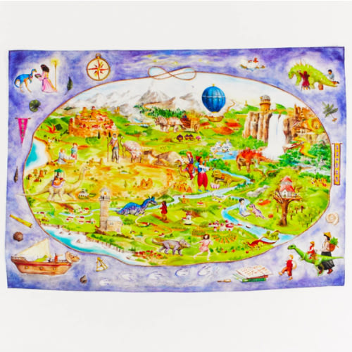 Magical Dinoland Seek and Find Playsilk – Sarah's Silks