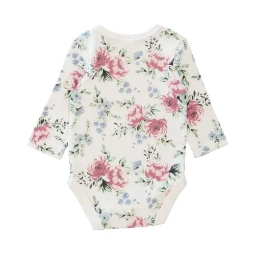 Off White Baby Long Sleeve Cotton Interlock Bodysuit | Best&Less™ Online
