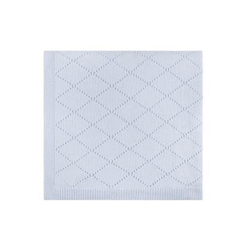 Diamond Pointelle Knit Blanket I Feltman Brothers