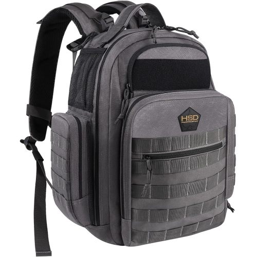 HighSpeedDaddy Diaper Bag Backpack with Diaper Changing Mat - Waterproof Military-Grade Baby Travel Bag - Spacious Design for Moms and Dads on the Go with Toddlers Baby Bag - Gunmetal Gray