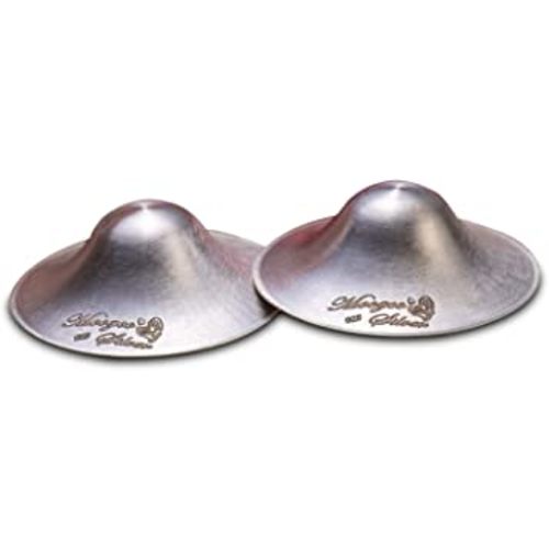 The Original Silver Nursing Cups - Nipple Shields for Nursing Newborn - Newborn Essentials Must Haves - Nipple Covers Breastfeeding - 925 Silver (X-Large)
