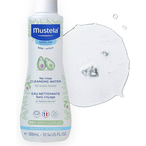 Mustela No-Rinse Micellar Cleansing Water for Babies - Made with Natural Avocado Perseose & Aloe Vera - Safely Cleans Baby's Face, Hands & Diaper Area - 1 or 2-Pack - Various Sizes
