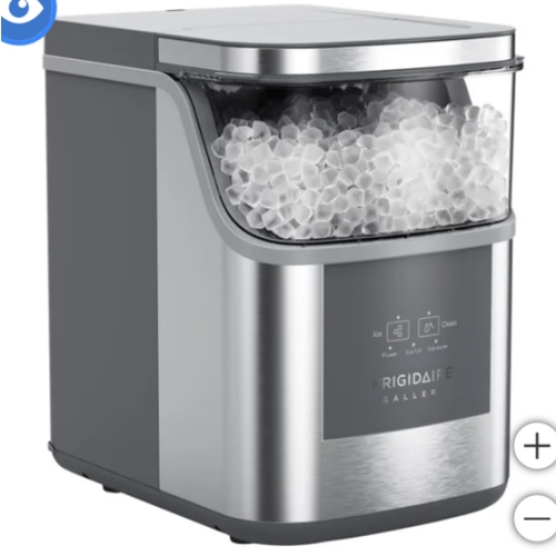 Frigidaire Gallery Crunch Countertop Nugget Ice Maker, 33 lbs per day, Self Cleaning, Touch Controls