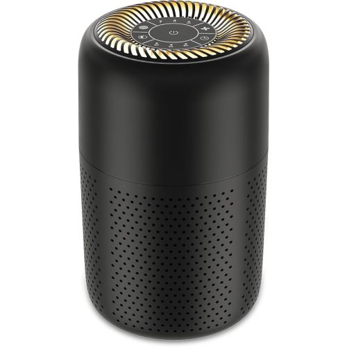 Small Air Purifiers for Bedroom Home Dorm Up to 600 sqft,20 dB Quiet Desktop Air Purifier With Night Light,H13 HEPA Filter,For Smoke Pets Dander Hair Filter,For Apartment Kitchen