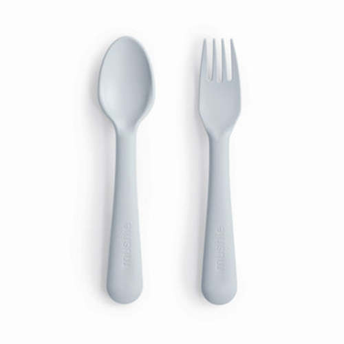 Mushie Baby Dinnerware Fork and Spoon Set