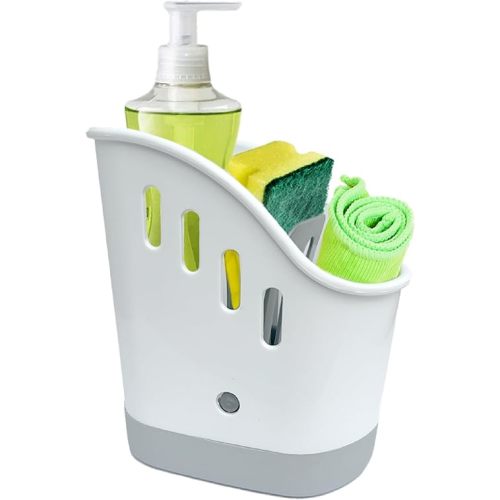 Trenton Gifts Kitchen Sink Organizer - Sink Caddy for Kitchen Organization: Sponge and Brush Holder