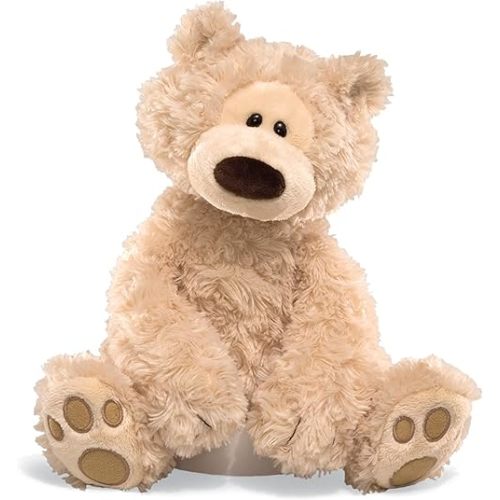 GUND Philbin Classic Teddy Bear, Premium Stuffed Animal for Ages 1 and Up, Beige, 12”