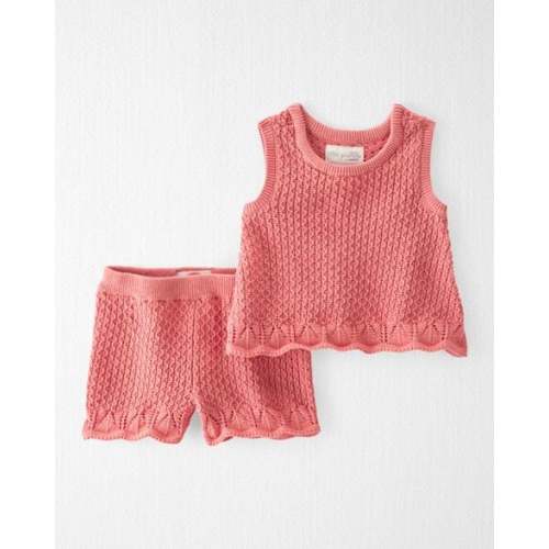 Baby Girl 2-Piece Organic Cotton Sweater Knit Set - Little Planet | Carter's