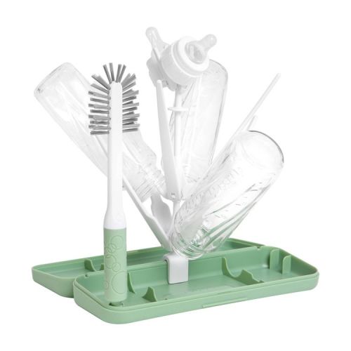 Ubbi On-The-Go Bottle Drying Rack - Sage: Freestanding, Kitchen Accessory