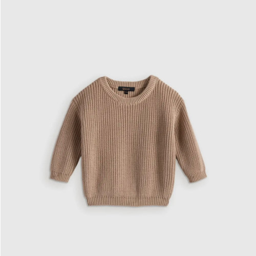 100% Organic Cotton Fisherman Tunic Sweater  in Oatmeal