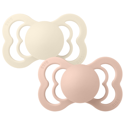 Supreme Pacifiers 2 Pack - Ivory/Blush – Bibsworld store US