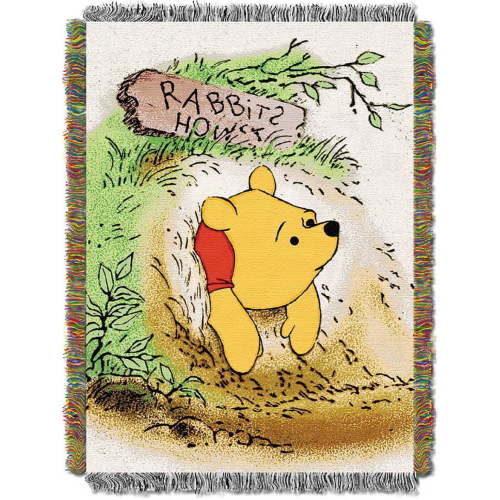 Winnie The Pooh Vintage Pooh Woven Tapestry Throw Blanket
