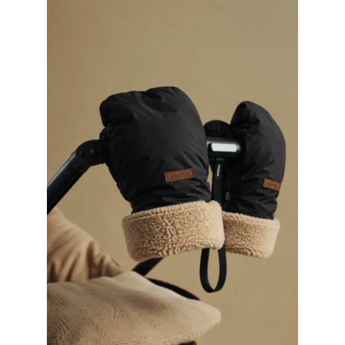Recycled Fiber Stroller Mittens | Black
