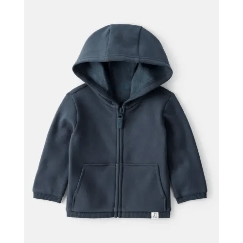 Baby Boy DayDream Fleece Long-Sleeve Zip-Up Jacket - Navy | Carter's