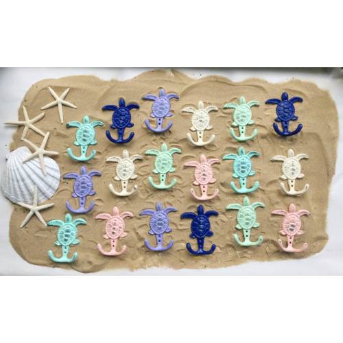 One Cast Iron Sea Turtle Hook , Coastal Beach Bathroom , Nautical, Towel Hook , Nautical Jewelry Hook , Coastal Nursery, Sea Life Creature