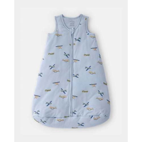 Baby Boy Plane 2-Way Zip PurelySoft Wearable Blanket - Blue | Carter's