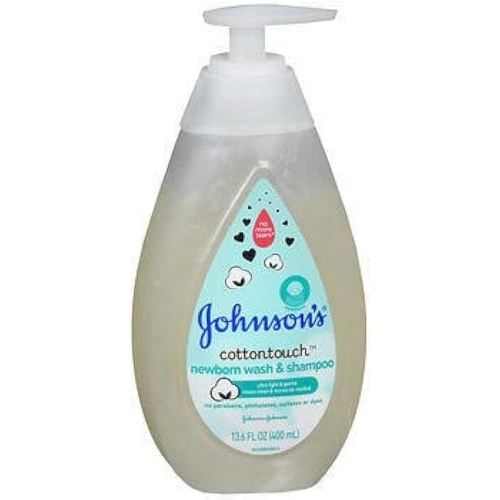 JOHNSONS Cotton Touch Newborn Baby Wash & Shampoo (Pack of 12)