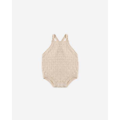 Annie Knit Romper Ecru