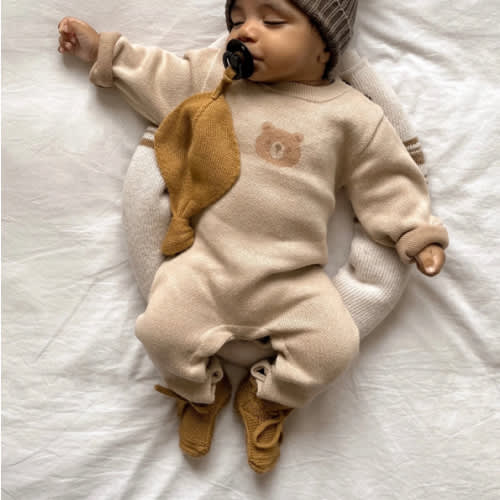 Luna + Luca Bear Jacquard Jumpsuit