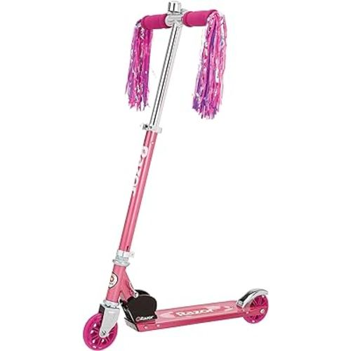 Razor A Kick Scooter for Kids - Lightweight, Foldable, Aluminum Frame, and Adjustable Handlebars
