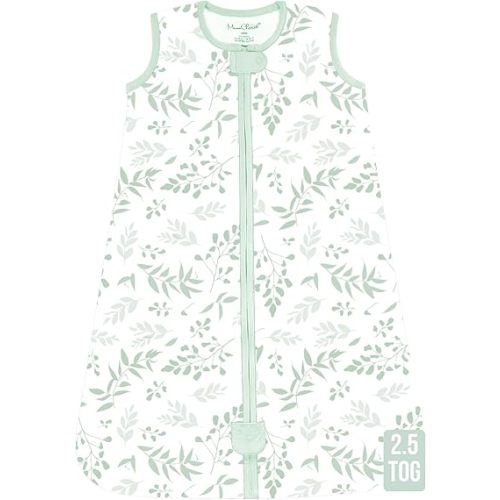 Mama Cheetah Baby Sleep Sack 2.5 TOG, Organic Cotton Baby Wearable Blanket with Two-Way Zipper, Swaddle Transition Baby Sleeping Bag for Newborn Infant Toddler Boy Girl, 6-12 Months